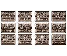 Custom Last Name Sign – Interchangeable Icons – Personalized Family Name Wall Décor – Seasonal Holiday Wood Sign