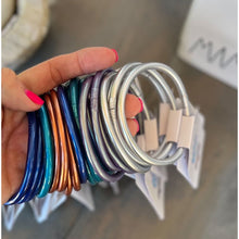 Foil Colors Silicone Bangle Bracelets - OBX Prep