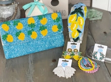Yellow Multi Beaded Stackable Stretch Bracelet Set