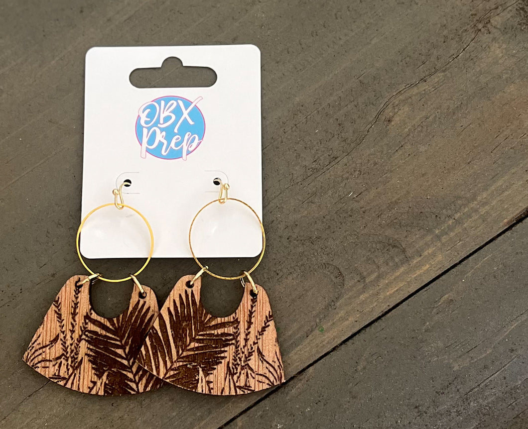 Botanical Birch Arch Dangle Earrings – Handmade in the OBX