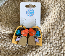 Ms. Frizzle Magic School Bus Earrings – Hand Painted Outer Space Teacher Gift – Whimsical & Nostalgic Dangle Earrings