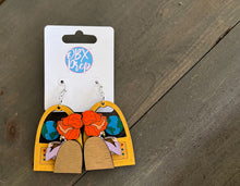 Ms. Frizzle Magic School Bus Earrings – Hand Painted Outer Space Teacher Gift – Whimsical & Nostalgic Dangle Earrings