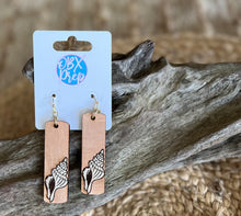 Coastal Seashell Dangle Earrings – Hand Painted OBX Style for Beach Lovers