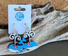 Whale of a Time Birch Wood Earrings โ Hand Painted in the Outer Banks ๐ณ๐๐ธ