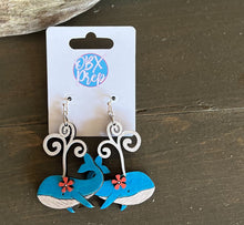 Whale of a Time Birch Wood Earrings โ Hand Painted in the Outer Banks ๐ณ๐๐ธ
