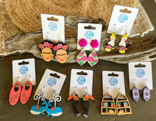 Hand-Painted Cockatoo Tropical Earrings – OBX Exclusive