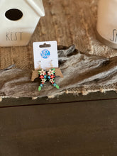 Corolla Pony-Inspired Horse Head Earrings – Hand-Painted Birch Wood with Floral Mane – OBX Handmade Dangle Earrings