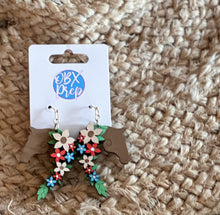 Corolla Pony-Inspired Horse Head Earrings – Hand-Painted Birch Wood with Floral Mane – OBX Handmade Dangle Earrings