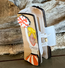 Custom Cheerleader Hair Claw – Hand Painted Birch Wood
