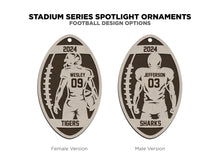 Personalized Football Player Ornaments – Handmade in the OBX