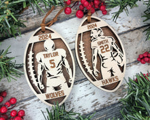 Personalized Football Player Ornaments – Handmade in the OBX