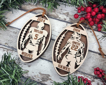 Personalized Football Player Ornaments – Handmade in the OBX