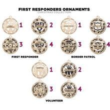 First Responder Personalized Christmas Ornaments – Handcrafted Birch or Maple