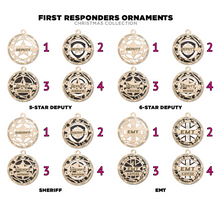 First Responder Personalized Christmas Ornaments – Handcrafted Birch or Maple