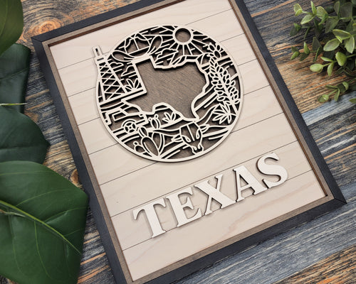 State Heritage Collection – Handcrafted Wooden State Signs & Ornaments | 52 Designs Including All 50 States, Puerto Rico & Guam