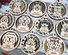 Personalized Dog Breed Ornament – Custom Pet Name Christmas Gift