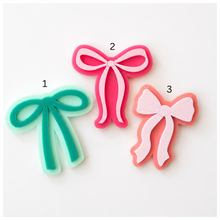 Layered Acrylic Bow Bag Charm for Bogg Style Bags | Preppy Ribbon Bow | Colorful Beach Tote Accessory
