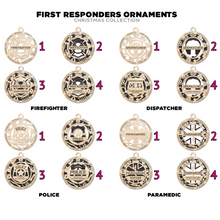 First Responder Personalized Christmas Ornaments – Handcrafted Birch or Maple