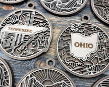 Handmade Wooden State Ornaments – 52 State & Territory Designs | Personalized Hometown Pride Gifts