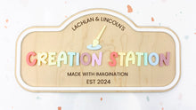 Personalized Kids Play Sign | Custom Pretend Play Shop Sign | Playroom Decor