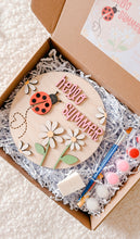 DIY “Hello Summer” Ladybug Wood Sign Kit – Fun Kids Craft for Summer Days