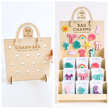 Snap-In Bag Charms for Perforated Totes | Shapes, Bows, Coastal Designs & Personalized Initials
