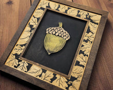 Harvest Frames Collection – Fall Wall Décor | Handmade Wood Frame with Pumpkin, Leaf, Acorn, Pinecone, or Cornucopia | OBX Rustic Home Décor