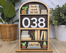 Books Read This Year Counter | Book Nook Shelf Tracker | Handmade Reader Gift | OBX Made