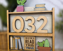 Books Read This Year Counter | Book Nook Shelf Tracker | Handmade Reader Gift | OBX Made