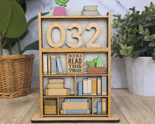 Books Read This Year Counter | Book Nook Shelf Tracker | Handmade Reader Gift | OBX Made