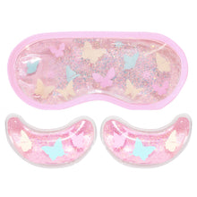 Hot and Cold Eye Mask Set- Butterflies and Purple Daisies