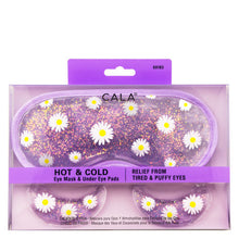 Hot and Cold Eye Mask Set- Butterflies and Purple Daisies - Pre-Order