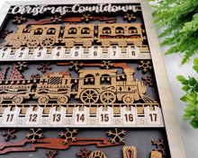 Christmas Countdown Express | Train-Themed Days Until Christmas Sign | Vertical or Horizontal Layout | Handmade Holiday Decor | OBX Made