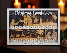 Wooden Christmas Countdown – Christian Nativity Scene | Handmade in OBX
