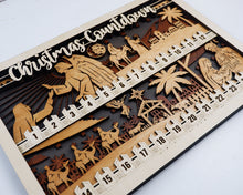 Wooden Christmas Countdown – Christian Nativity Scene | Handmade in OBX