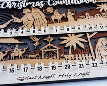 Wooden Christmas Countdown – Christian Nativity Scene | Handmade in OBX