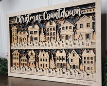Handcrafted Baltic Birch Christmas Countdown | OBX Made Christmas Village Train | Vertical & Horizontal Advent Display