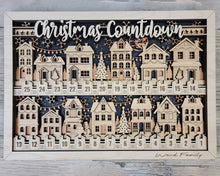 Handcrafted Baltic Birch Christmas Countdown | OBX Made Christmas Village Train | Vertical & Horizontal Advent Display