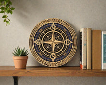 Personalized Family Compass Sign | Layered Compass Wall Art | Custom Family Name Home Decor Gift