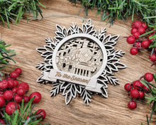 Handcrafted Winter Wonderland Ornaments | Layered Baltic Birch & Pattern Ply Snowflakes | Christmas Tree Décor with Santa, Snowman, Nativity & More