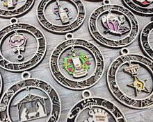 Handcrafted Christmas Dangle Ornaments | Baltic Birch Wood | OBX Made | 24 Designs for Holidays, Pets, Weddings & More