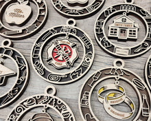 Handcrafted Christmas Dangle Ornaments | Baltic Birch Wood | OBX Made | 24 Designs for Holidays, Pets, Weddings & More