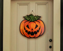 Hand-Painted Spooky Pumpkin Signs | Halloween Door Décor | Two-Layer Baltic Birch | 6 Designs