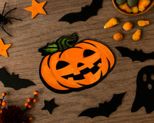 Hand-Painted Spooky Pumpkin Signs | Halloween Door Décor | Two-Layer Baltic Birch | 6 Designs