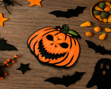 Hand-Painted Spooky Pumpkin Signs | Halloween Door Décor | Two-Layer Baltic Birch | 6 Designs