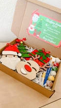 Christmas Gift, Santa, Reindeer, and Tree Ornaments Kids DIY Painting Kit.