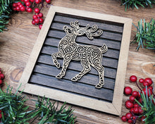 Handcrafted Christmas Shiplap Style Birch Wood Framed Signs – 9 Holiday Designs