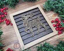 Handcrafted Christmas Shiplap Style Birch Wood Framed Signs – 9 Holiday Designs