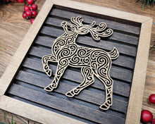 Handcrafted Christmas Shiplap Style Birch Wood Framed Signs – 9 Holiday Designs