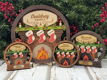 Fireplace Family Ornament  and Sign Personalized– Handcrafted in the Outer Banks